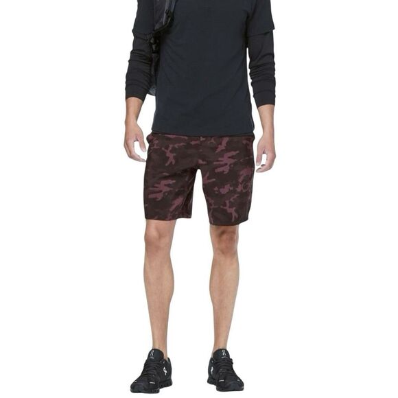 NWOT Lululemon Pace Breaker Short 9” Lined Size M Incognito Camo Red Black Gym - Picture 2 of 12